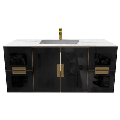 Solaria 48'' Wall Mounted Single Bathroom Vanity Set