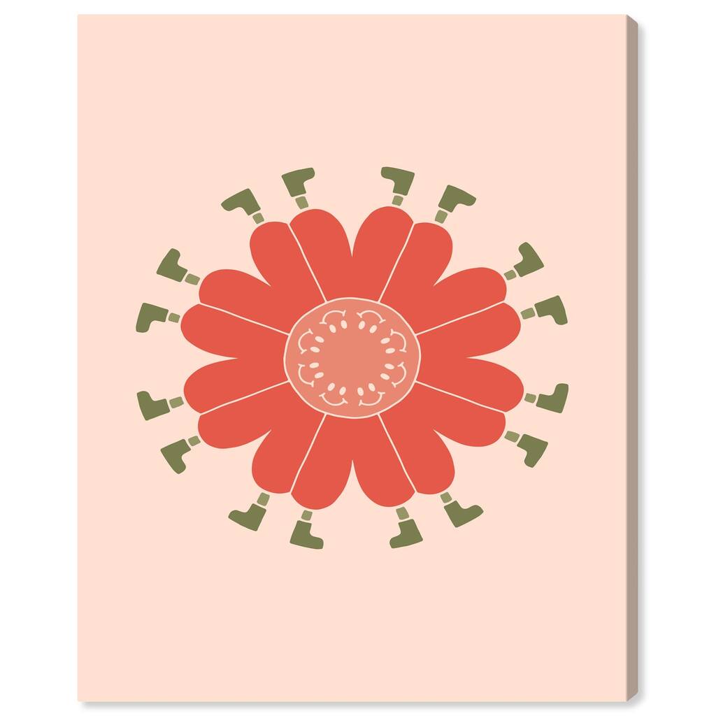 Walk in Floral Canvas by Art Remedy, Gallery Wrapped