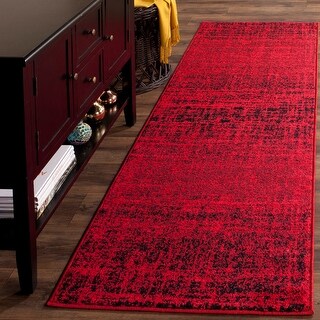 Safaviehsafavieh Adirondack Ina Vintage Boho Oriental Rug 2 6 X 16 Runner Red Black Dailymail
