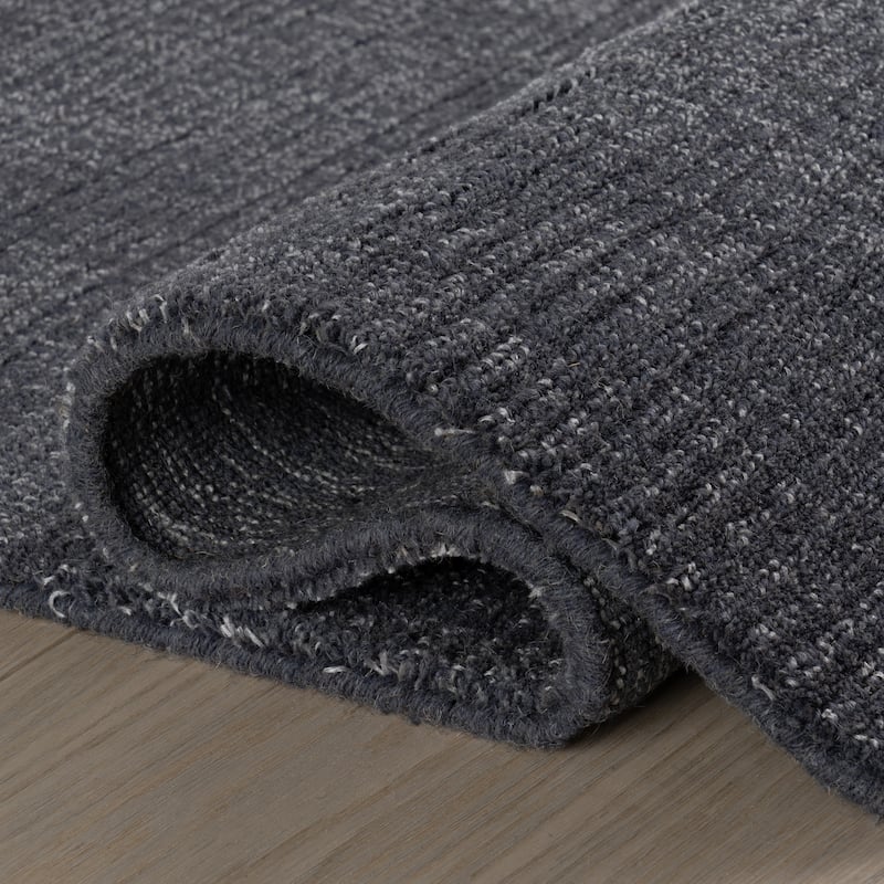Nate Berkus Crosby Solid Wool Cozy Area Rug