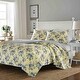 preview thumbnail 1 of 3, Laura Ashley Linley Cotton Reversible 3-Piece Full/Queen- Quilt Set