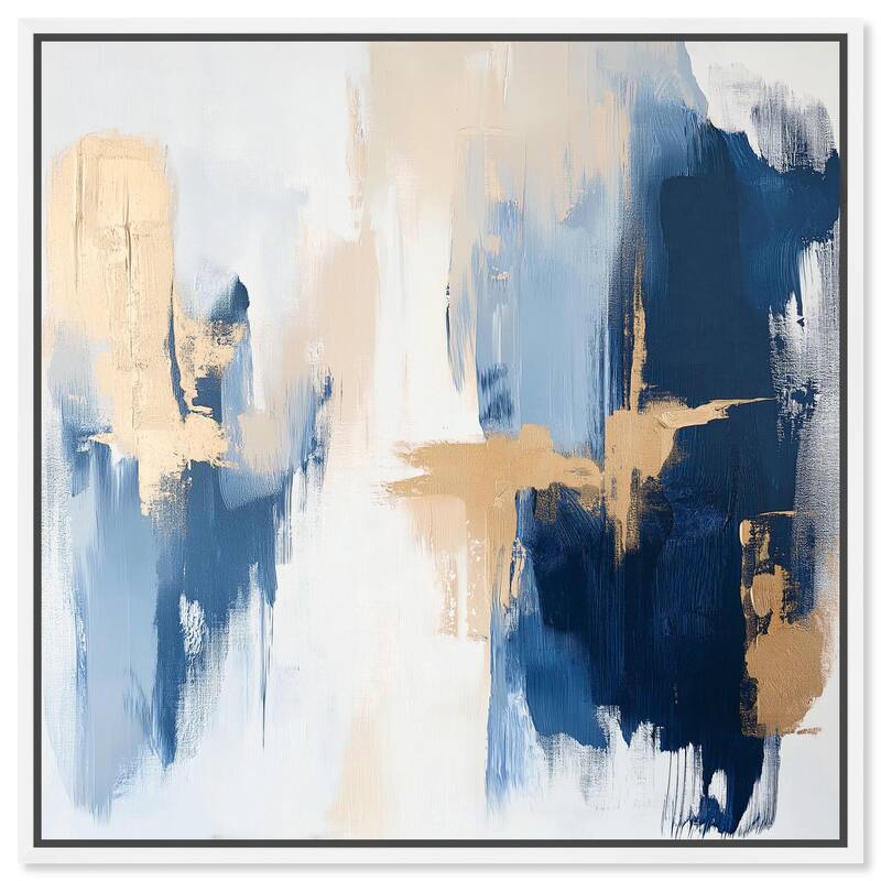 Tranquil Blue Depths II Canvas by Art Remedy - 20" x 20" - White