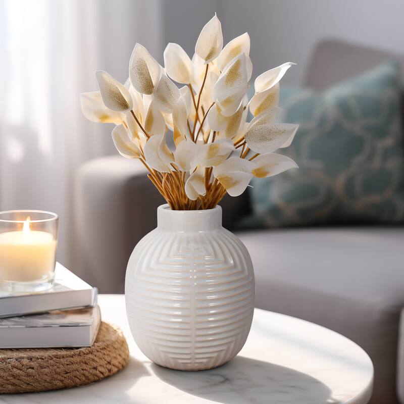 Sagebrook Home Tribal Modern Ceramic Vase