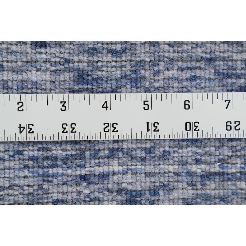 Hand Knotted Oriental 100% Wool Carpet Tribal Animal Pictorial Navy Blue & Blues Gabbeh Area Rug - 12' 0'' X 12' 3''
