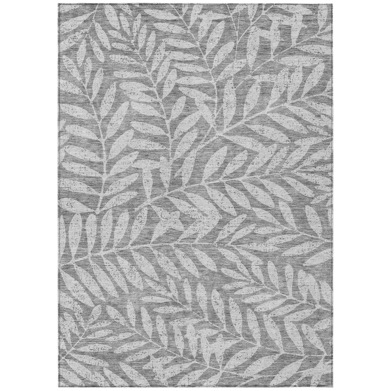 HomeRoots Floral Transitional Rectangle Outdoor Rug