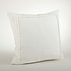 preview thumbnail 2 of 6, Ruffled Linen Throw Pillow Ivory