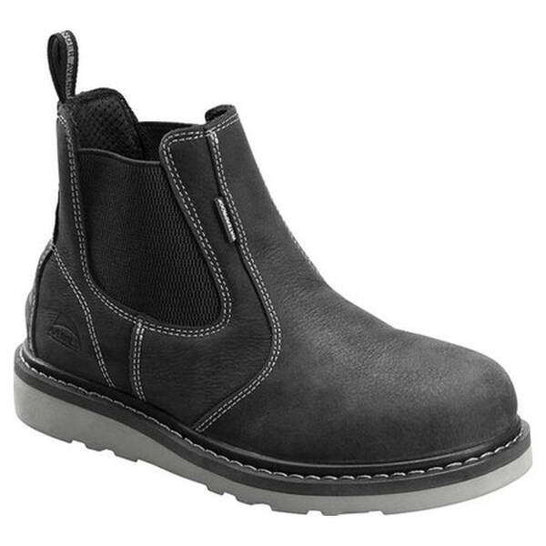 mens black wedge boots