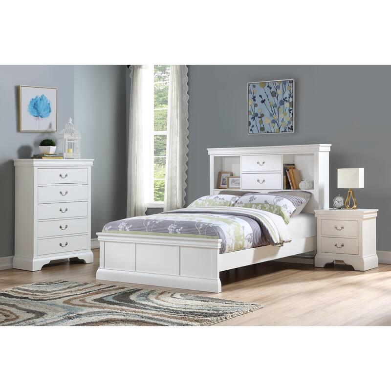 Contemporary Style,Bedroom Tall Chest Of Five Drawers,Solid Wood Storage Shelves,Sturdy Construction