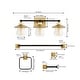preview thumbnail 18 of 18, JONATHAN Y Ellis 26" 3-Light Farmhouse Cottage Vanity Light with Bathroom Hardware Accessory Set, (5-Piece)