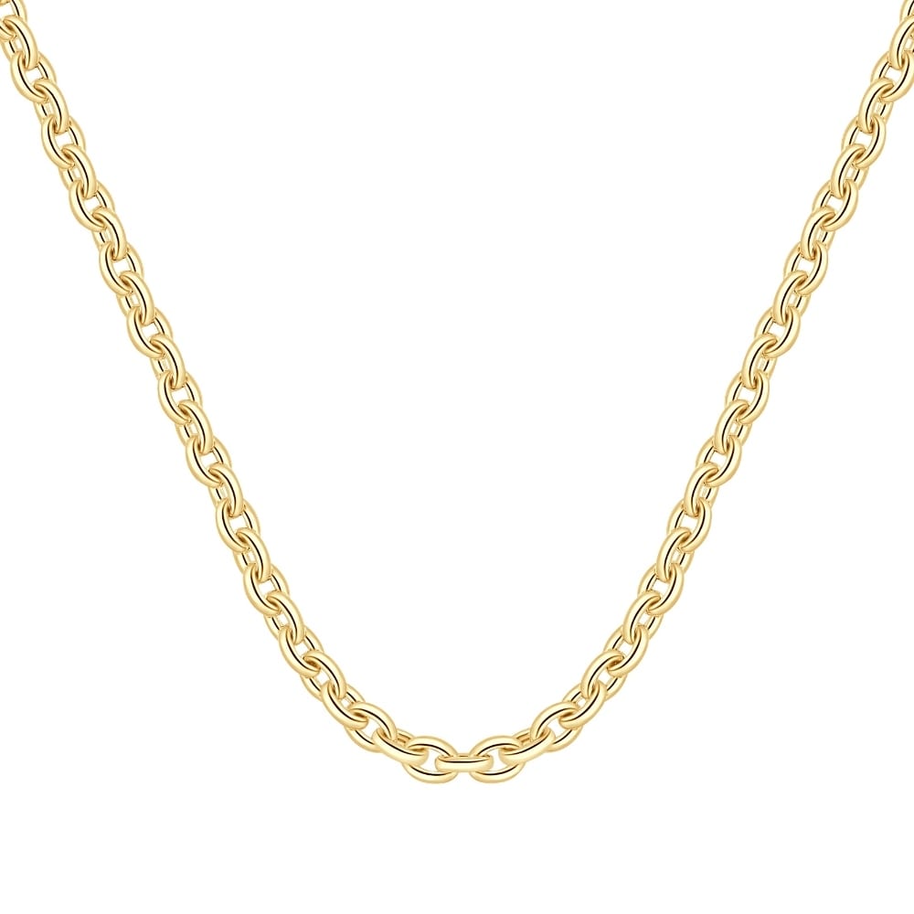 Bliss Diamond Yellow Gold Women's 24" Chain Necklace 32 Grams 7.5mm Thick