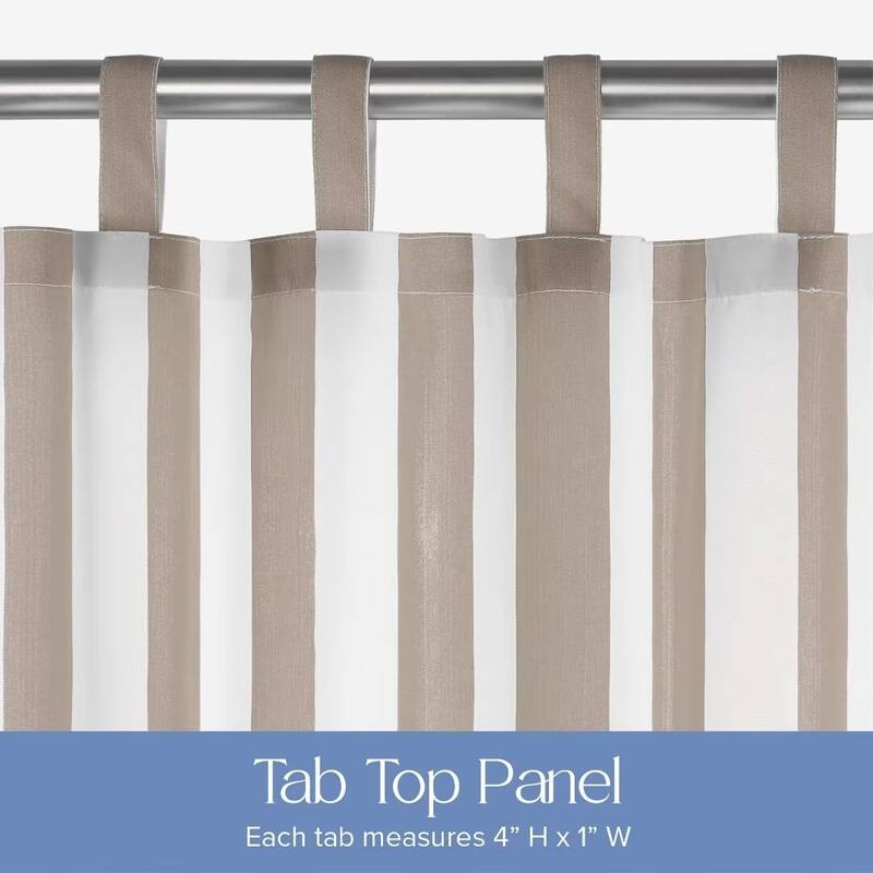 Stripe Outdoor UV Protected Privacy Tab Top Panel