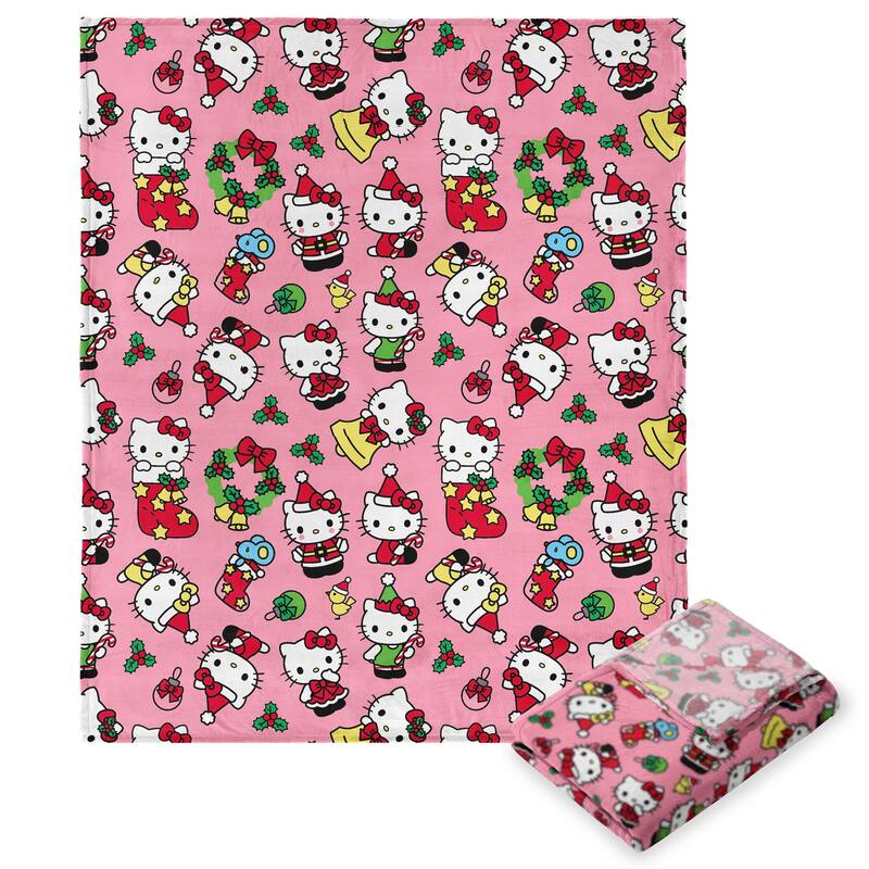 Sanrio Hello Kitty Holiday Hugs Silk Touch Throw Blanket
