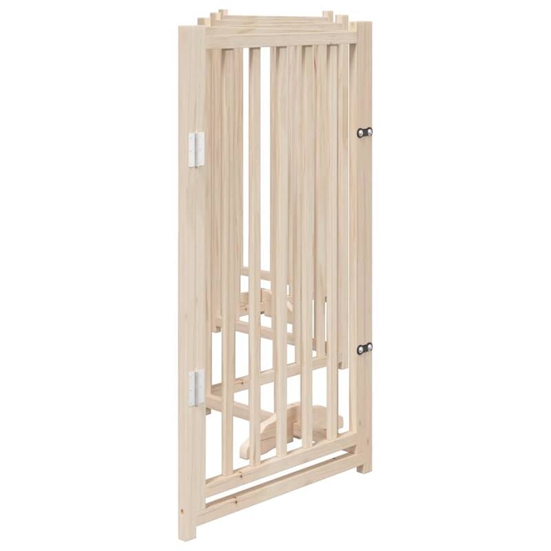 vidaXL Dog Gate Set of 6 Solid fir wood Foldable Dog Gate Rectangular - 11.8 x 118.1 x 35.4