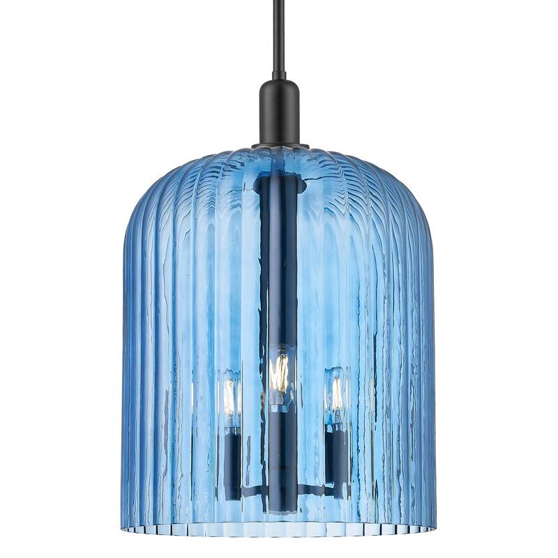 Innovations Lighting 716-3S-G559-12BL Bridal Veil 3 Light 12" Wide - Matte Black