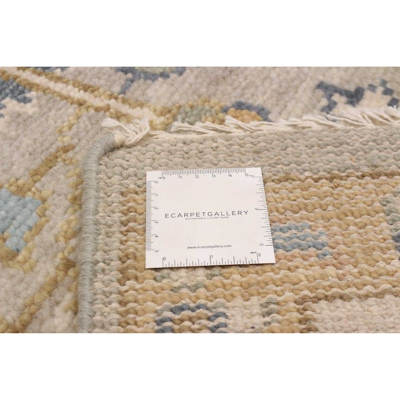 ECARPETGALLERY Hand-knotted Jules Serapi Light Grey Wool Rug - 10'2 x 14'0