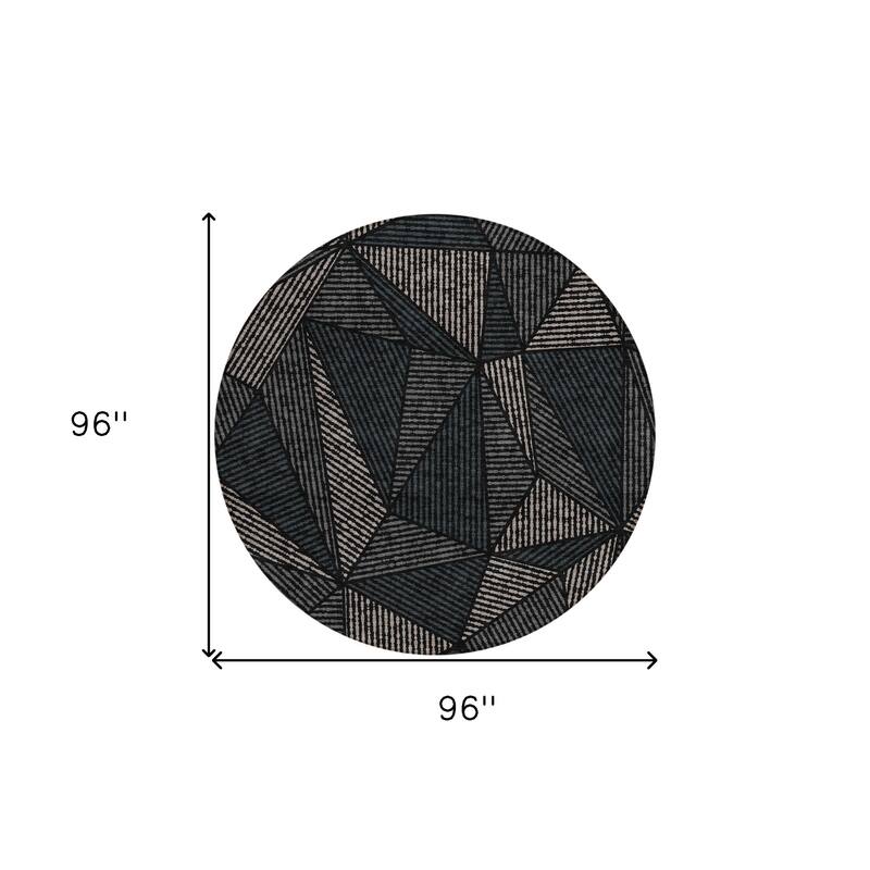 HomeRoots Geometric Transitional Rectangle Outdoor Rug