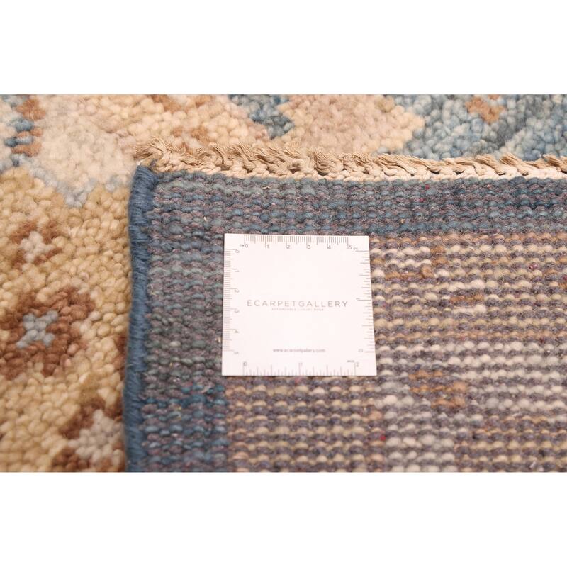 ECARPETGALLERY Hand-knotted Jules Serapi Dark Blue Wool Rug - 7'10 x 9'10