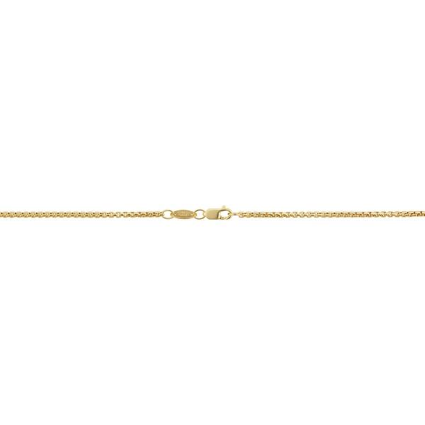 USA Made. box chain White Gold Chain Necklace 1mm 18karat Diamond Cut 24K 30X Thicker Than Any Overlay 