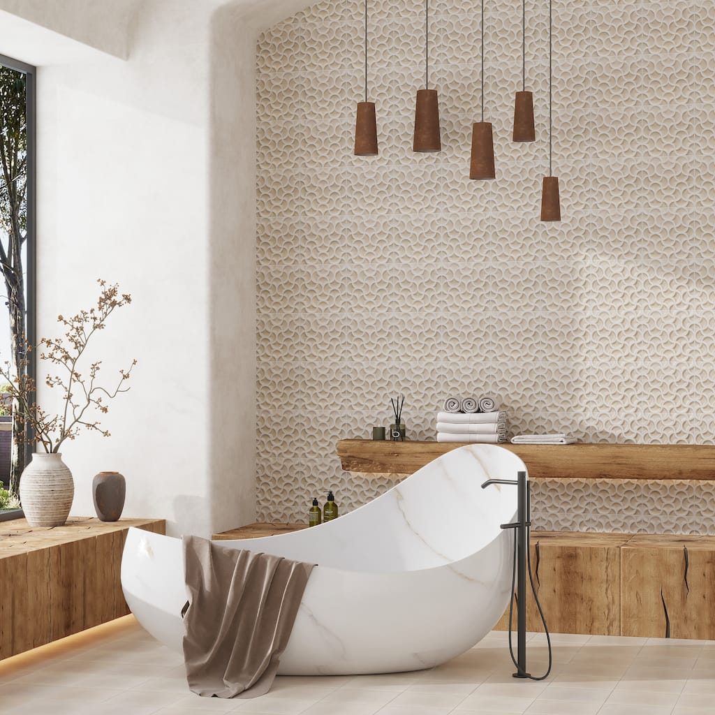 Citadel 13x13 Soft Beige Terracotta Porcelain Lattice Wall Tile (9.57 sq ft/case) - 9 Pack