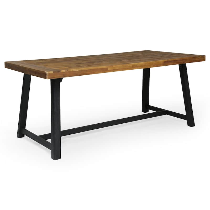 Christopher Knight Home- Argent 7 Piece Acacia Wood Outdoor Dining Set