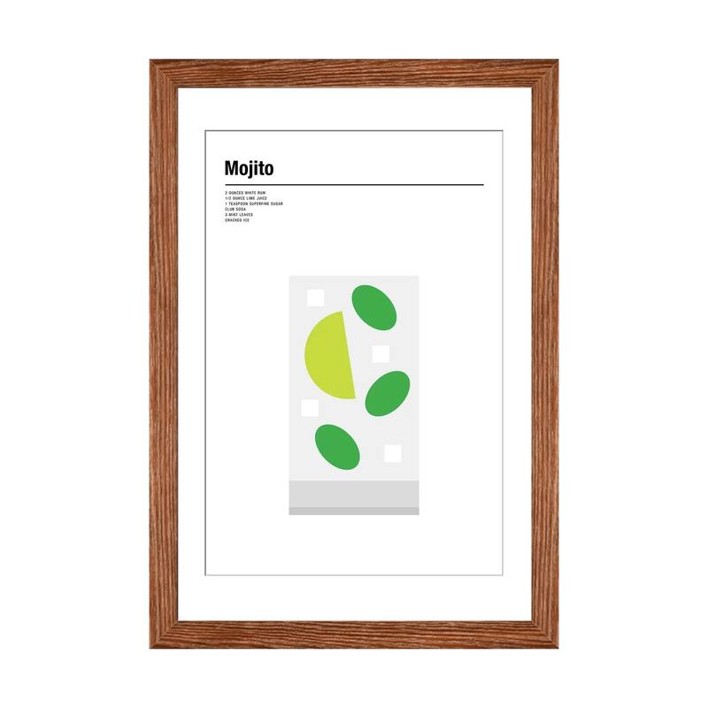 iCanvas "Mojito" by Nick Barclay - Walnut - 24x16x1