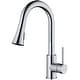 preview thumbnail 1 of 11, Karran Weybridge Single-Handle Pull-Down Sprayer Kitchen Faucet Chrome