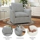 preview thumbnail 10 of 12, Swivel Accent Chair Swivel Barrel Reading Chair with Thick Padded Backrest Cushion