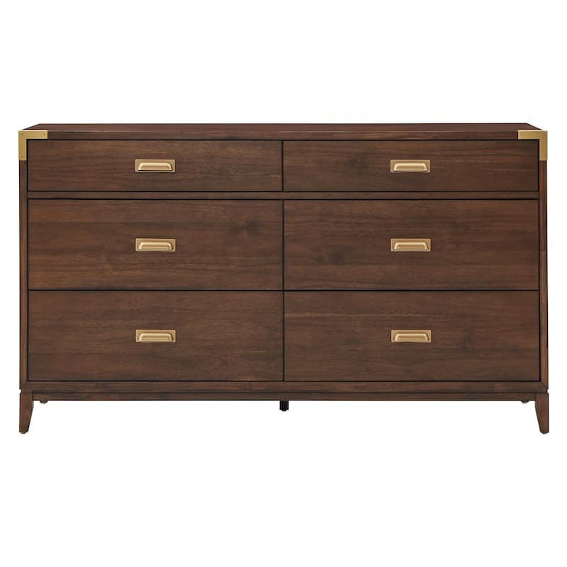 Khourush 64" Wide 6 - Drawer Campaign Dresser by iNSPIRE Q Modern