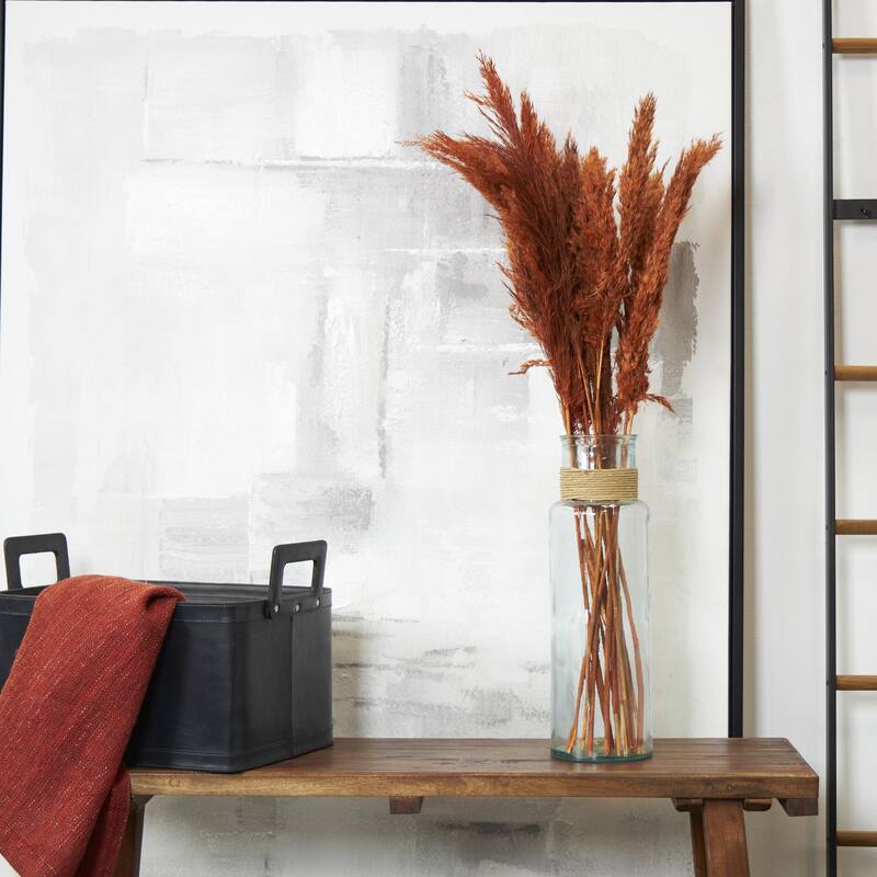 Dried Plant Pampas Grass Home Decor Natural Foliage with Long Stems - Orange - Roche River Decor