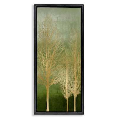 Stupell Tranquil Gold Branches Framed Floater Canvas Wall Art Design By Kate Bennett