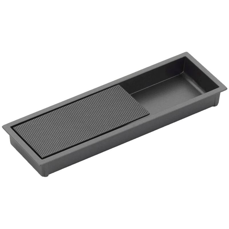 Schaub and Company MODO 6-1/4" X 2" Euro Modern Split Texture Recessed - Gun Metal