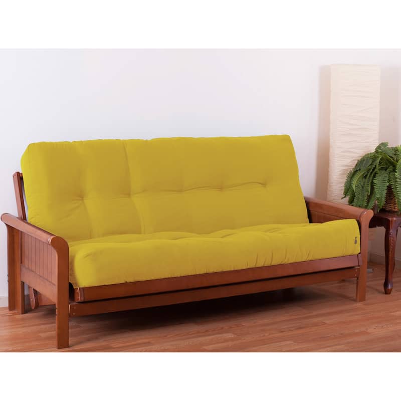 10-inch Thick Twill Futon Mattress (Twin, Full, or Queen) - Sunset - Full