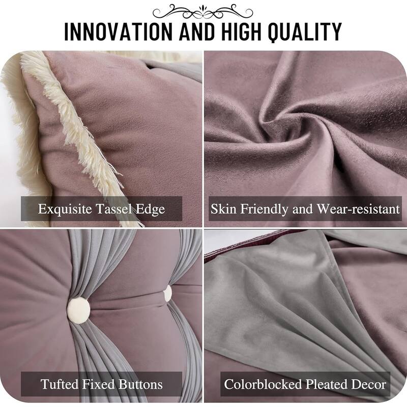 WOWMAX Triangle Reading Pillow Wedge Headboard Pillow Backrest Back Support for Queen Size Sitting Up in Bed
