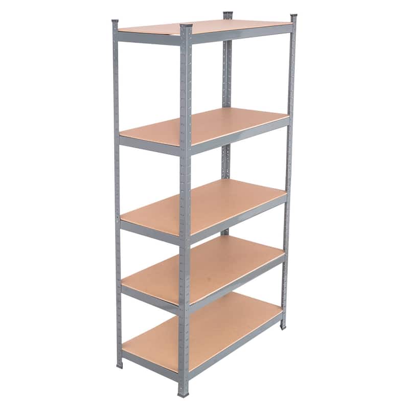 Gymax 72'' Steel 5-tier Garage Shelf Metal Storage Adjustable Unit