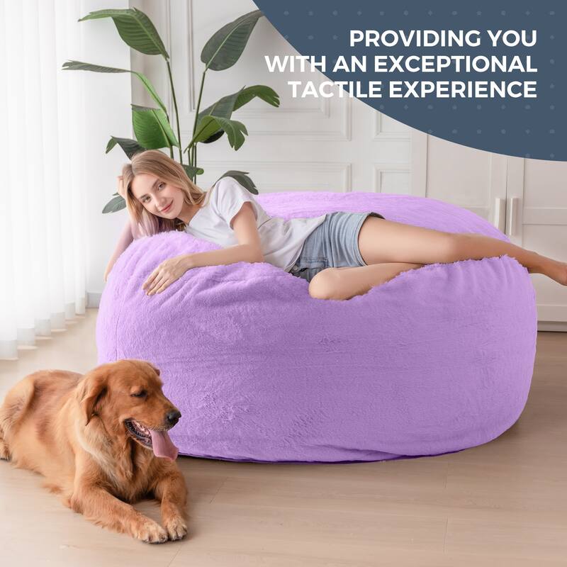 Giant Convertible Bean Bag Chair, Folds from Beanbag to Floor Mattress Bed