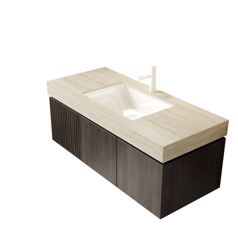 Mondern Floating Bathroom Vanity with 1 Pre-drilled Faucet Holes