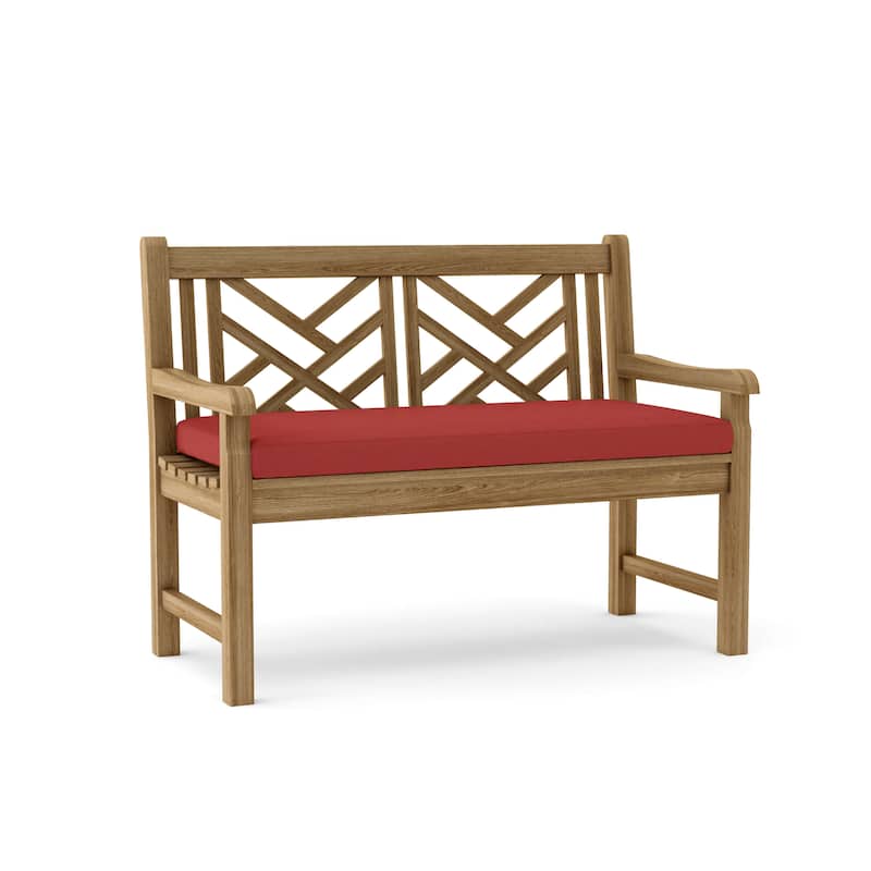 Vilano 2-Seater Bench - N/A - Cast Pomegranate