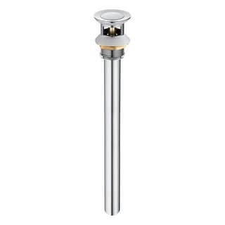 Bathroom Sink Pop Up Drain Stopper with 12" tailpiece, with Overflow