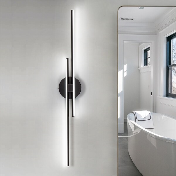 Minimalist Linear LED Vanity Light Dimmable Metal Wall Sconce On Sale Bed Bath Beyond 37310858