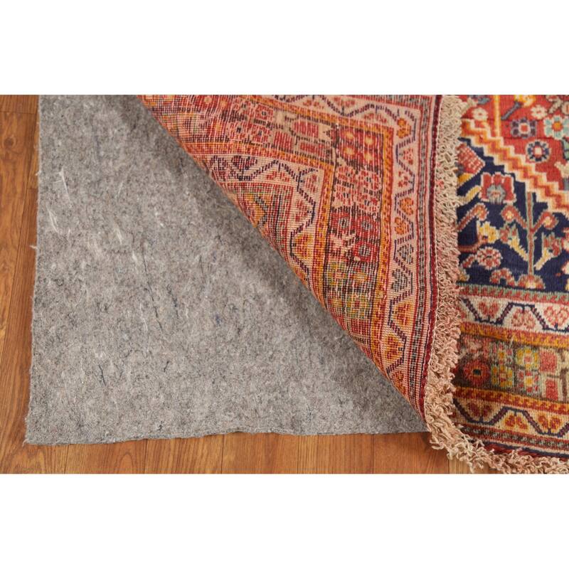 Hand Knotted Oriental 100% Wool Carpet Traditional Tribal Oranges & Rust Shiraz Area Rug - 5' 7'' X 3' 5''