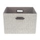 preview thumbnail 2 of 2, Lambs & Ivy Gray Foldable/Collapsible Storage Bin/Basket Organizer with Handles