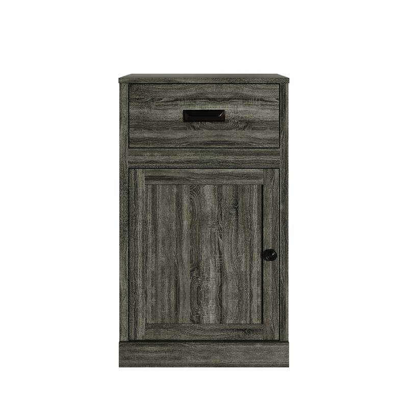 CraftPorch Mid Century Modern Door Cabinet - N/A - Dark Grey