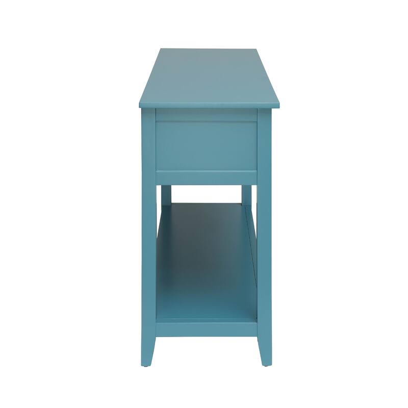 Wooden Accent Table with Storage Space