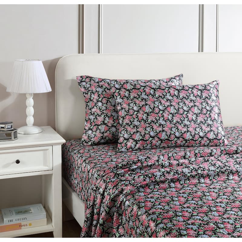 Betsey Johnson Satin Sheet and Pillowcase Sets