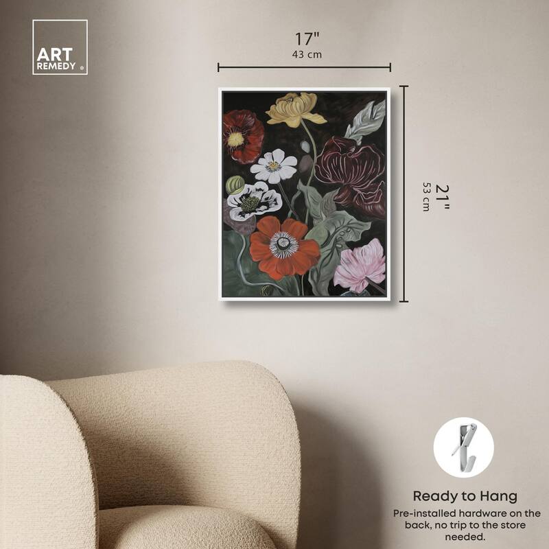 Ruby Revelry Canvas by Art Remedy