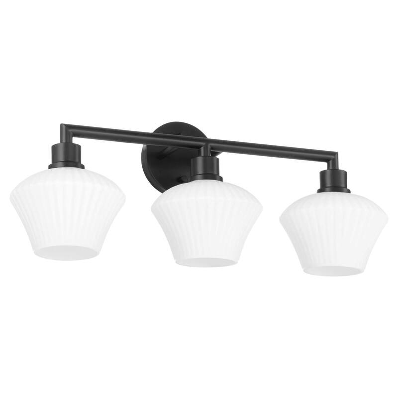 Quorum International 5221-3 Belinder 3 Light 25" Wide Vanity Light - Matte Black