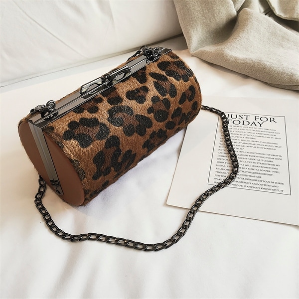 womens leopard print purse