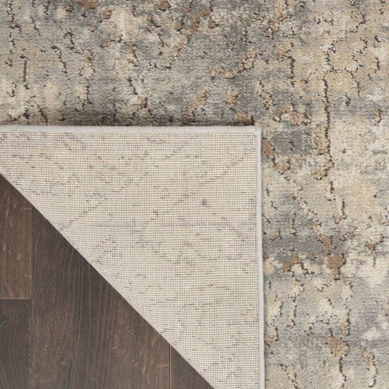 Power Loomed Abstract Modern Durable Area Rug - 120' X '26' X '0.32