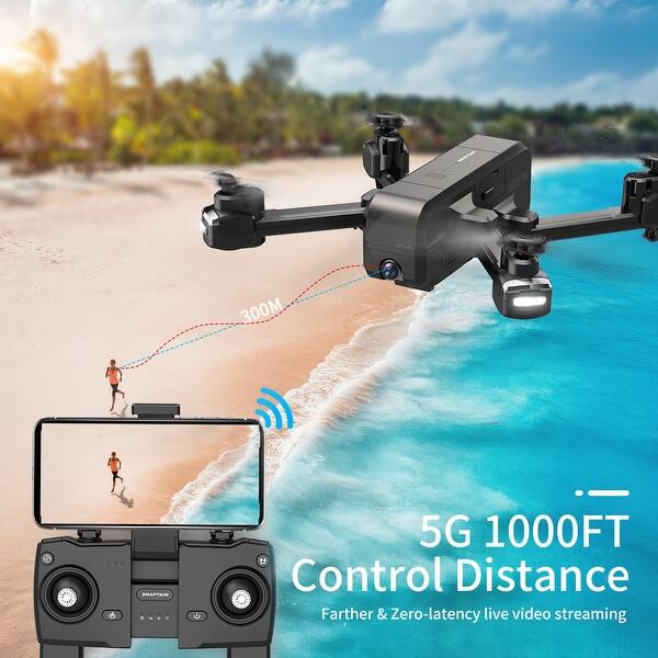 Snaptain Sp510 Foldable Gps Fpv Drone With 2 7k Camera For Uhd Live Video Long Control