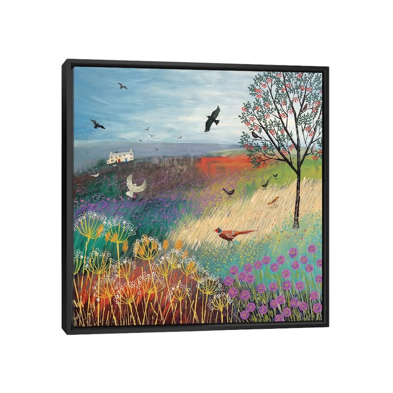 iCanvas "The Rowan Tree" by Jo Grundy Framed Canvas Print - Black - 37x37